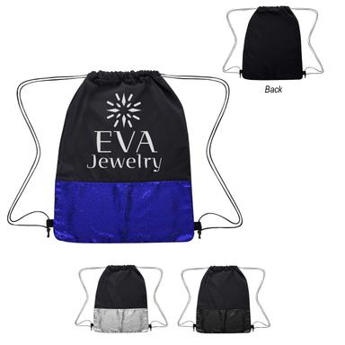 FLIP SEQUIN DRAWSTRING BAG