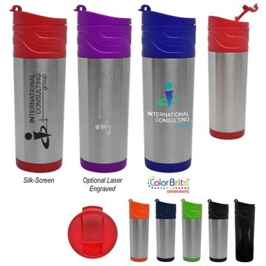 18 OZ. CALLAWAY STAINLESS STEEL TUMBLER
