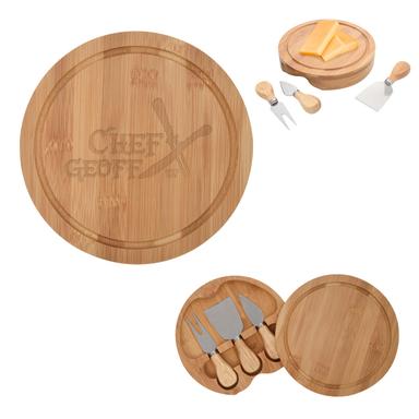 3-PIECE BAMBOO CHEESE SERVER KIT
