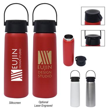 23 Oz. Stainless Steel Bottle With Speaker