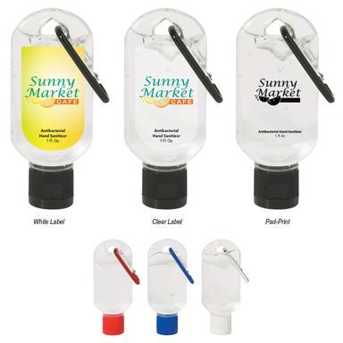 1 OZ. HAND SANITIZER WITH CARABINER