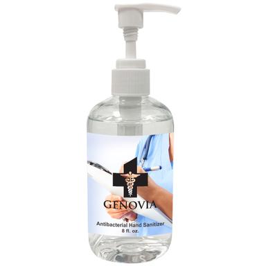 8 OZ. USA MADE GEL HAND SANITIZER WITH PUMP