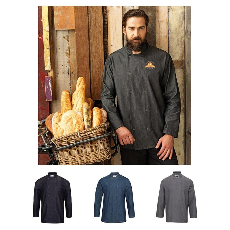ARTISAN COLLECTION BY REPRIME UNISEX DENIM CHEF'S COAT
