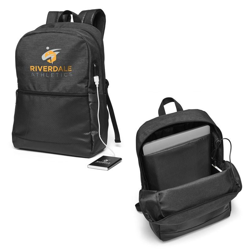 POWER LOADED TECH SQUAD USB BACKPACK WITH POWER BANK