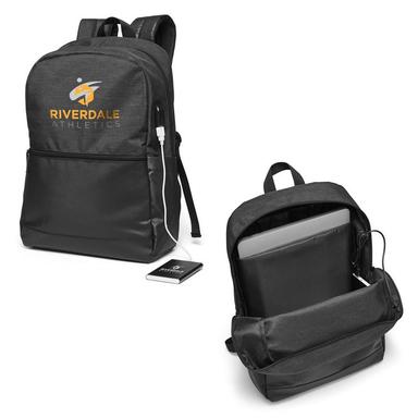 POWER LOADED TECH SQUAD USB BACKPACK WITH POWER BANK