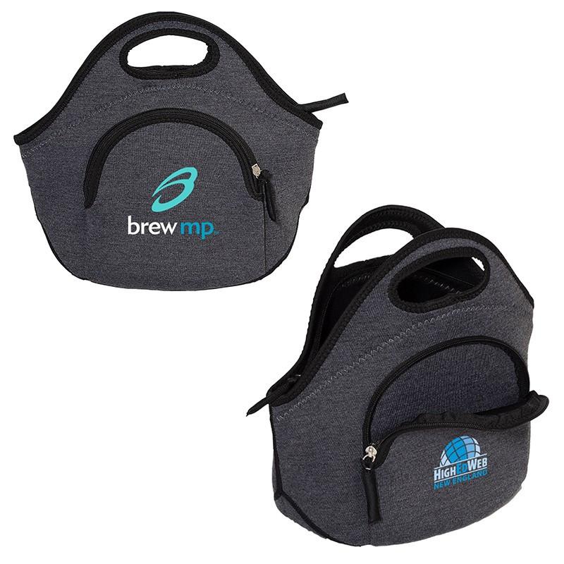 HEATHERED NEOPRENE LUNCH TOTE