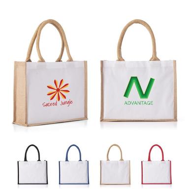 COTTON/JUTE JUNIOR TOTE
