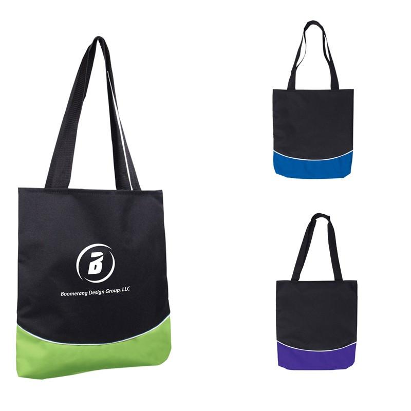 COLOR CURVE ACCENT PANEL TOTE