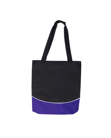 COLOR CURVE ACCENT PANEL TOTE