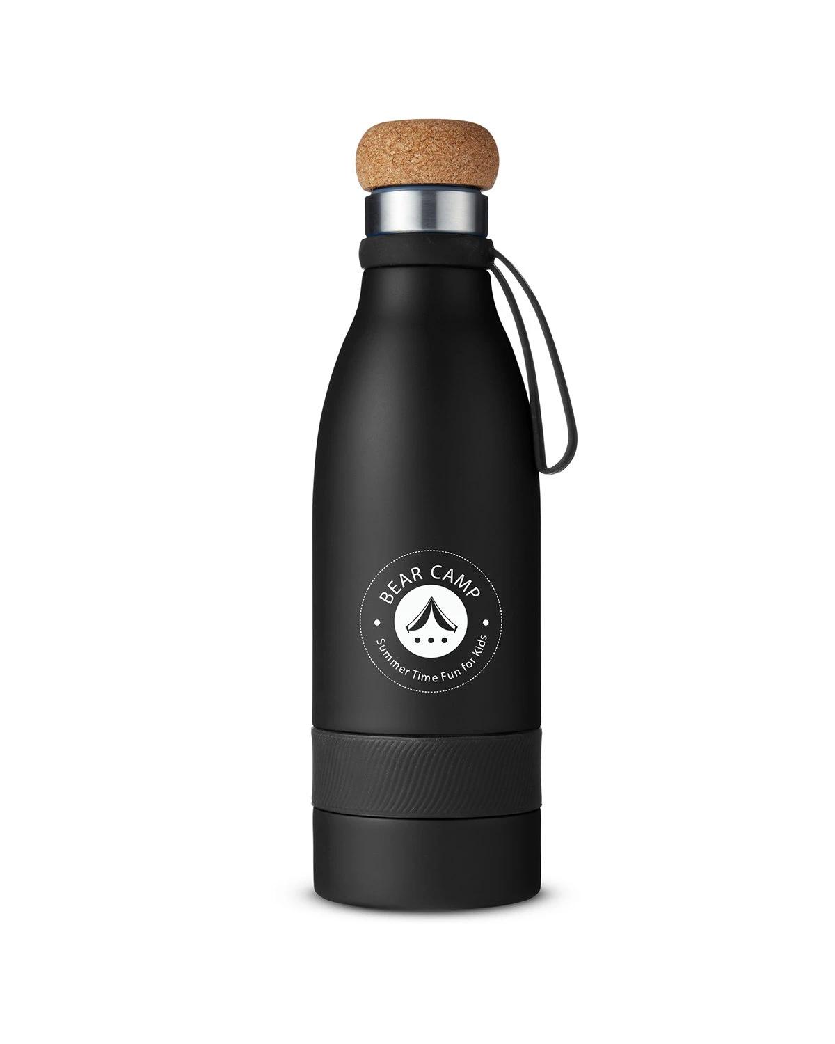 19 OZ. DOUBLE WALL VACUUM BOTTLE WITH CORK LID