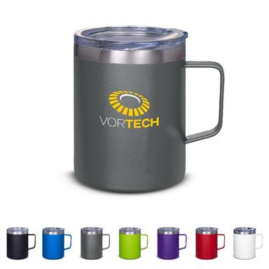 12 OZ. VACUUM INSULATED COFFEE MUG WITH HANDLE