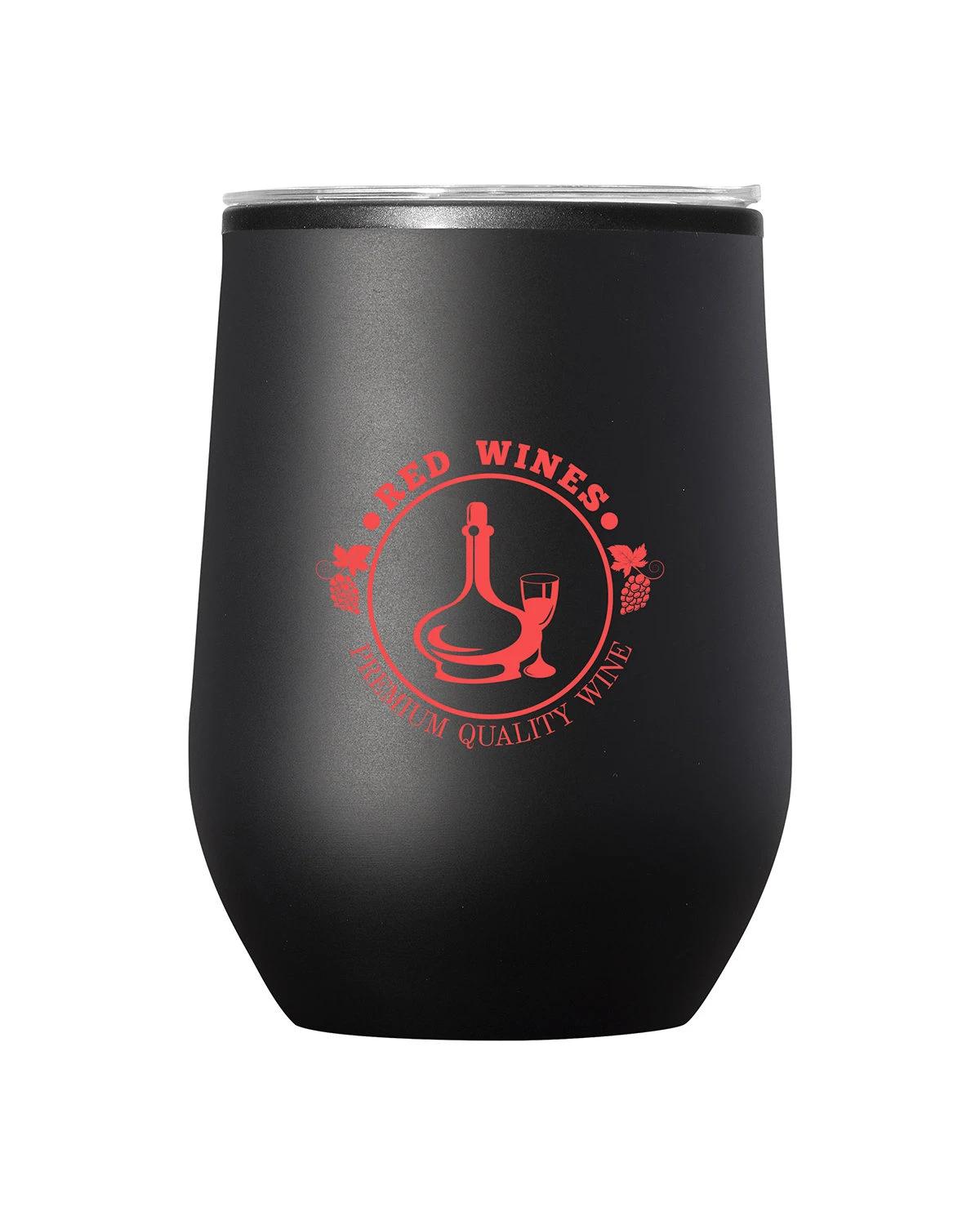 12 OZ. BUDGET STEMLESS WINE TUMBLER WITH LID