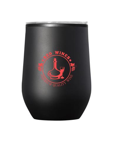 12 OZ. BUDGET STEMLESS WINE TUMBLER WITH LID