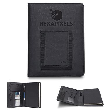 ROMA 6" X 8" WIRELESS POWER CHARGER REFILLABLE JOURNAL - UL CERTIFIED