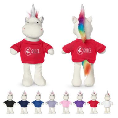 8.5" PLUSH UNICORN WITH T-SHIRT
