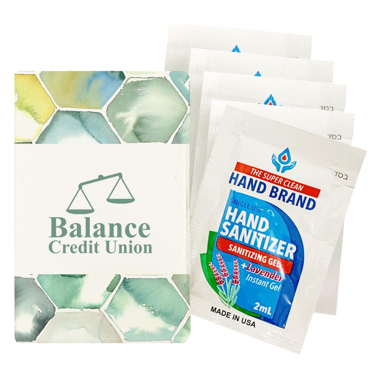 5-PACK GEL SANITIZERS WITH CUSTOM PACK