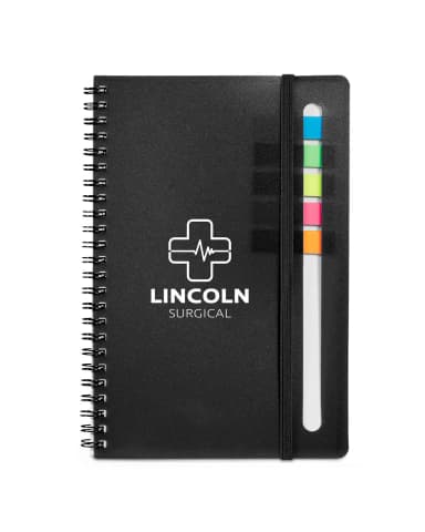 SEMESTER SPIRAL NOTEBOOK WITH STICKY FLAGS