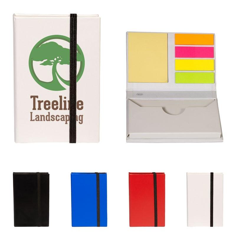 GO-GETTER HARD COVER STICKY NOTEPAD / BUSINESS CARD CASE