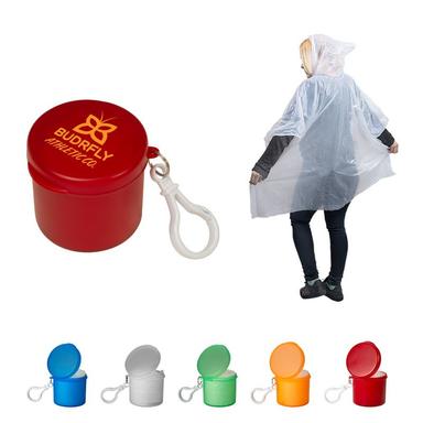 PONCHO IN CARABINER CASE