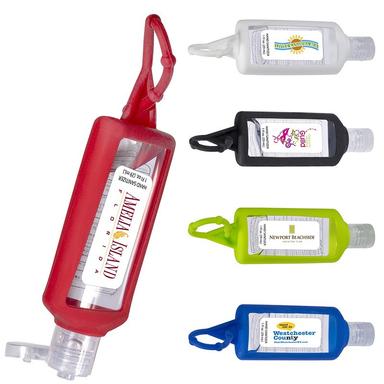 HAND SANITIZER WITH SILICONE HOLDER - 1 OZ.
