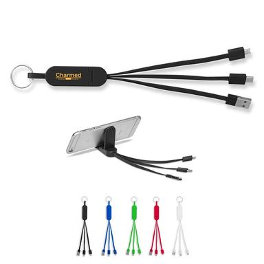 CHARGING CABLE WITH LANDSCAPE PHONE STAND