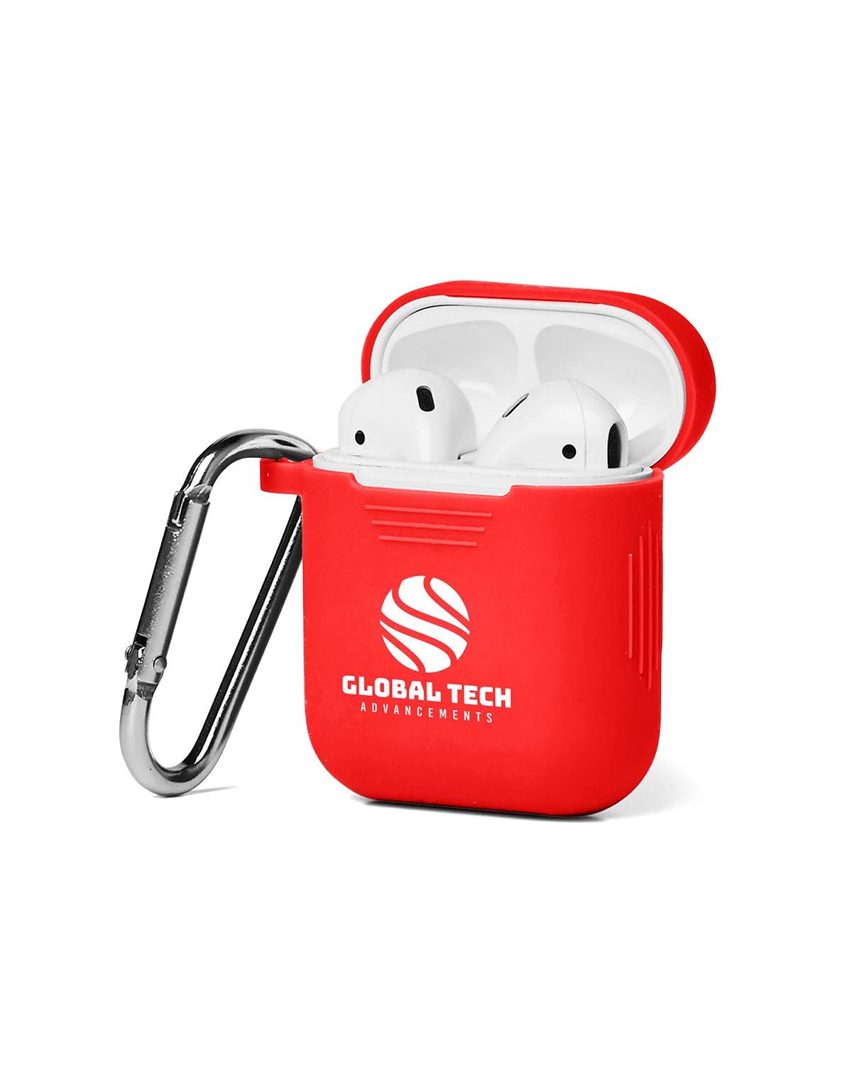 SILICONE EARBUD CASE WITH CARABINER