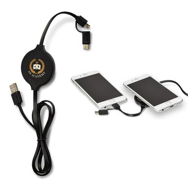 DUO WIRELESS CHARGING PAD WITH INTEGRATED CHARGING CABLE