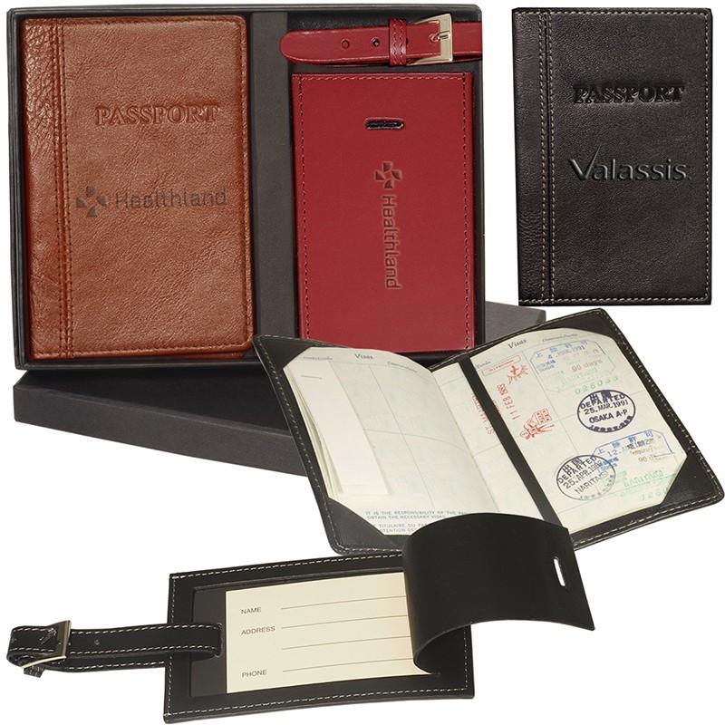 VOYAGER PASSPORT & WHITNEY LUGGAGE TAG SET