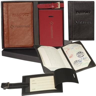 VOYAGER PASSPORT & WHITNEY LUGGAGE TAG SET