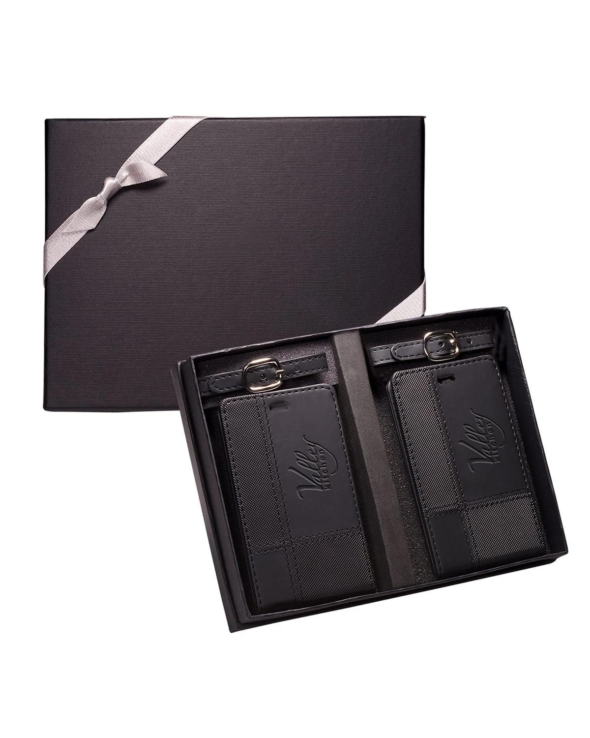 TUSCANY™ DUO-TEXTURED LUGGAGE TAGS GIFT SET