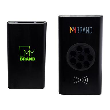 DUO WIRELESS CHARGING PAD POWER BANK WITH SUCTION CUPS - UL CERTIFIED