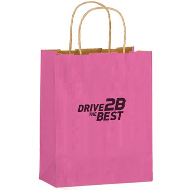 Matte Color Paper Shopper Tote Bag