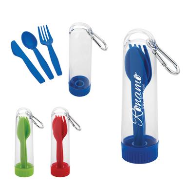 UTENSIL KIT WITH CARABINER