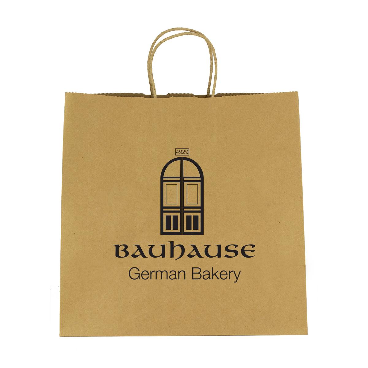 KRAFT PAPER BROWN SHOPPING BAG - 10" X 10"