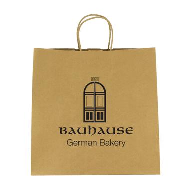 KRAFT PAPER BROWN SHOPPING BAG - 10" X 10"