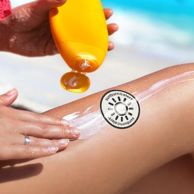 SUNBURN ALERT UV COLOR-CHANGING STICKER WITH CUSTOM PACK