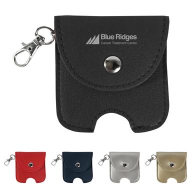 LEATHERETTE POUCH FOR HAND SANITIZER