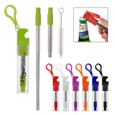 STRAW KIT WITH BOTTLE OPENER