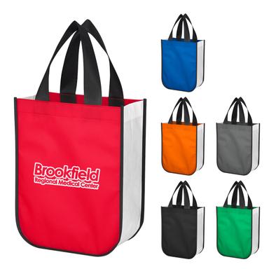 LOLA NON-WOVEN SHOPPER TOTE BAG WITH 100% RPET MATERIAL