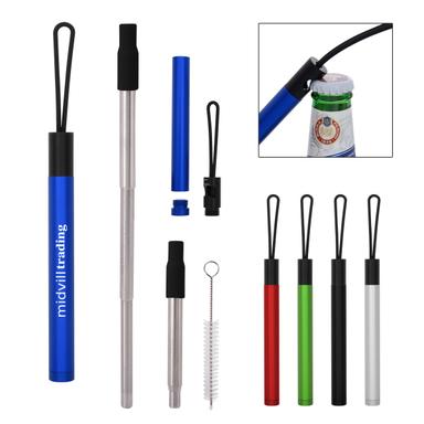 MATEO STRAW KIT WITH BOTTLE OPENER