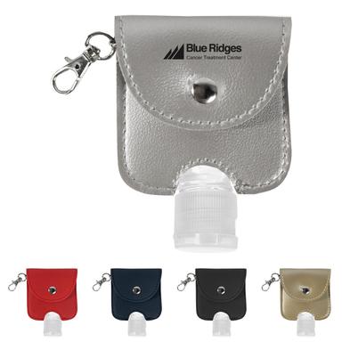1 OZ. HAND SANITIZER WITH LEATHERETTE POUCH