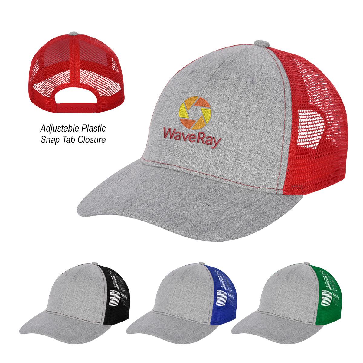 HAYDEN HEATHERED MESH BACK CAP