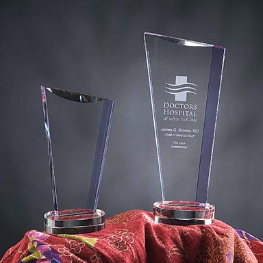 9 5/8" INDRA CRYSTAL AWARD