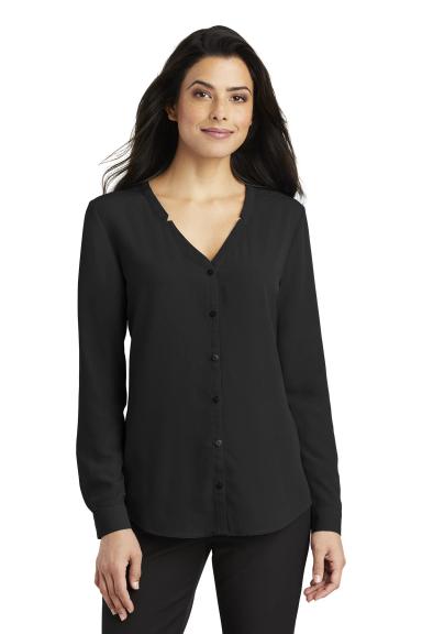 Port Authority ® Ladies Long Sleeve Button-Front Blouse