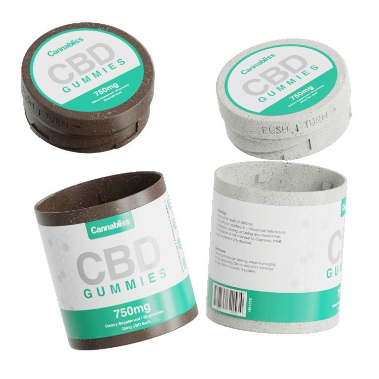 Custom HEMP Plastic CR Jar – 4 oz