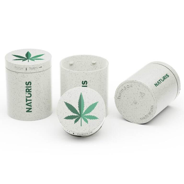 Custom HEMP Plastic CR Jar – 4 oz