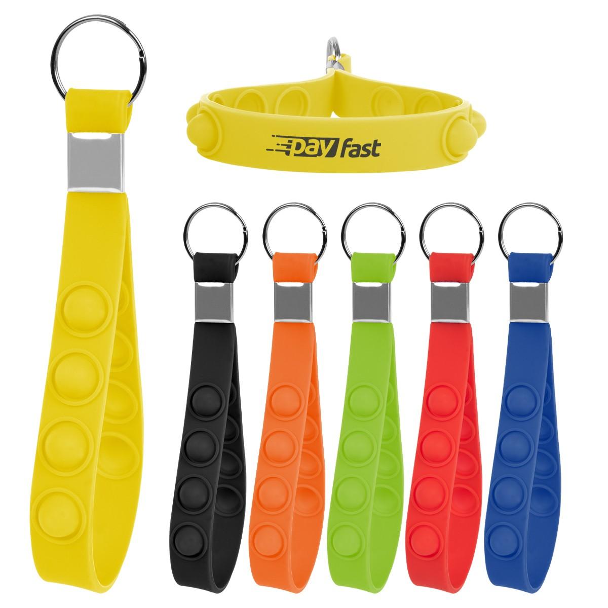 PUSH POP STRESS RELIEVER KEYCHAIN