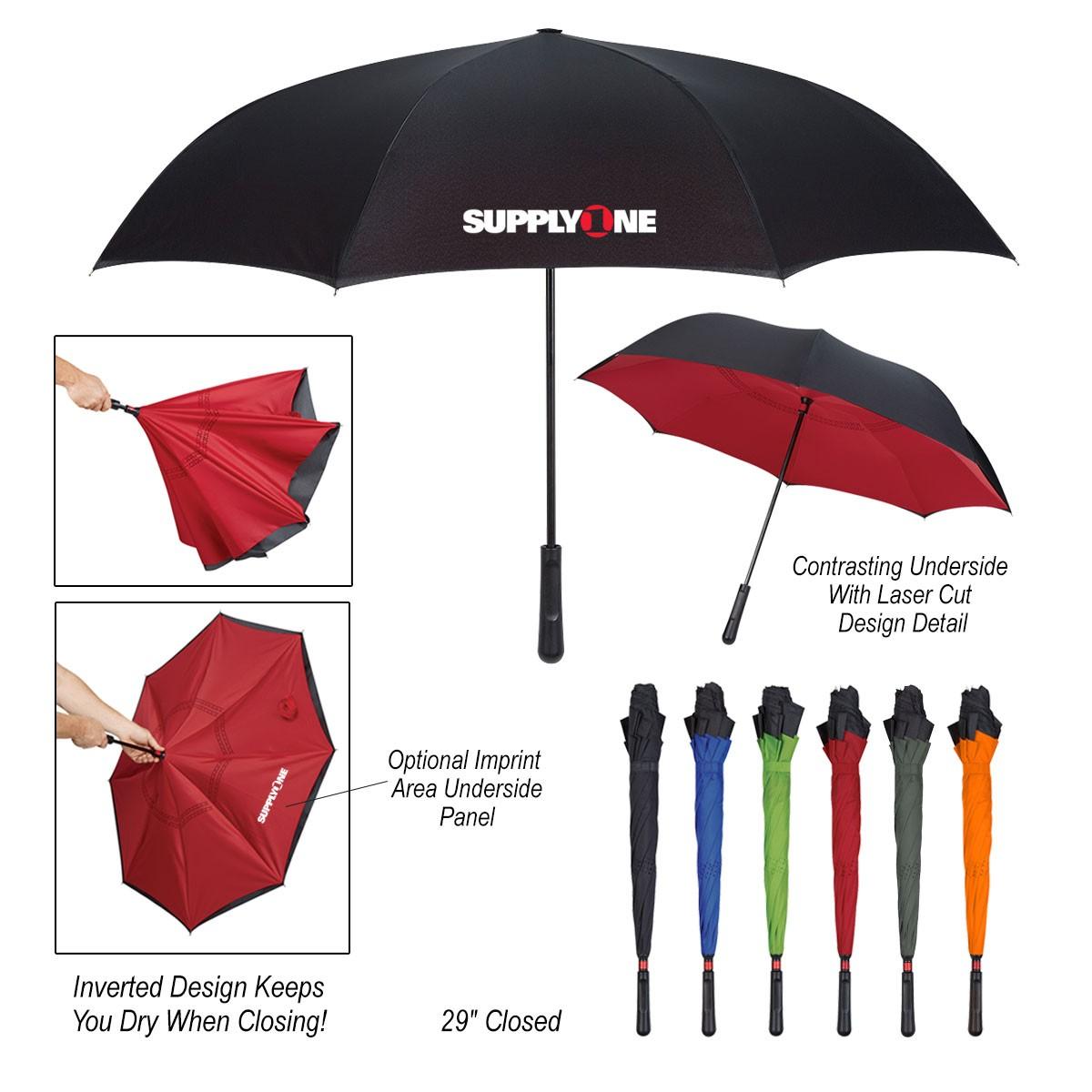 48" ARC TWO-TONE INVERSION UMBRELLA