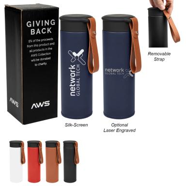 14 OZ. AWS CONRAD STAINLESS STEEL BOTTLE