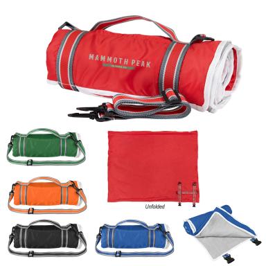 RIVERSIDE ROLL-UP BLANKET WITH CARRYING HANDLE